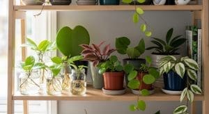 Rare Hoya plants in different propagation stages