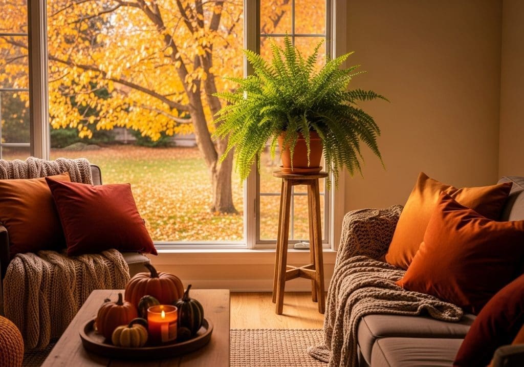 autumn indoor fern care setup